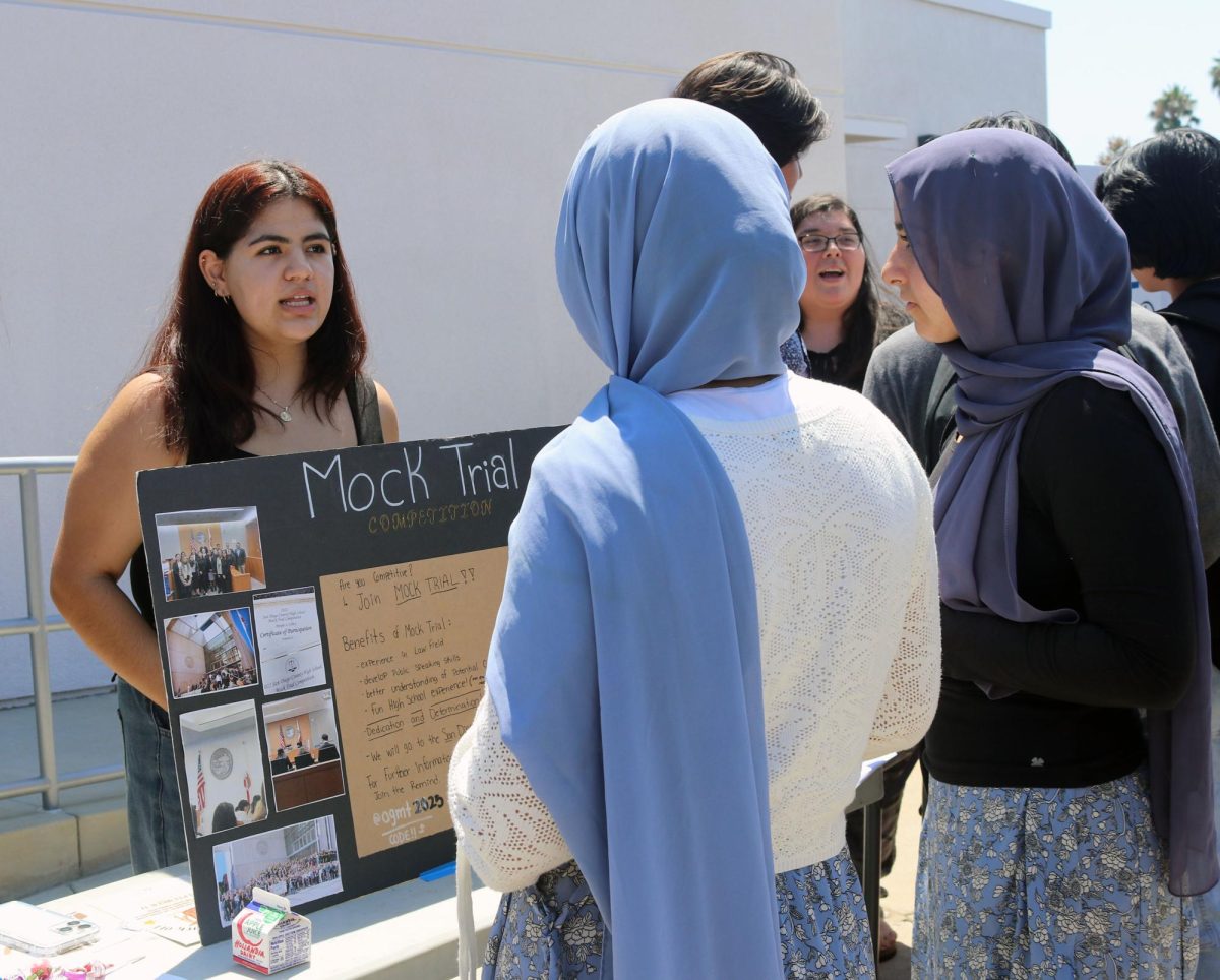 Join us! Mock Trial team member Fernanda Sanabria, 12, shares information about the club with prospective students.