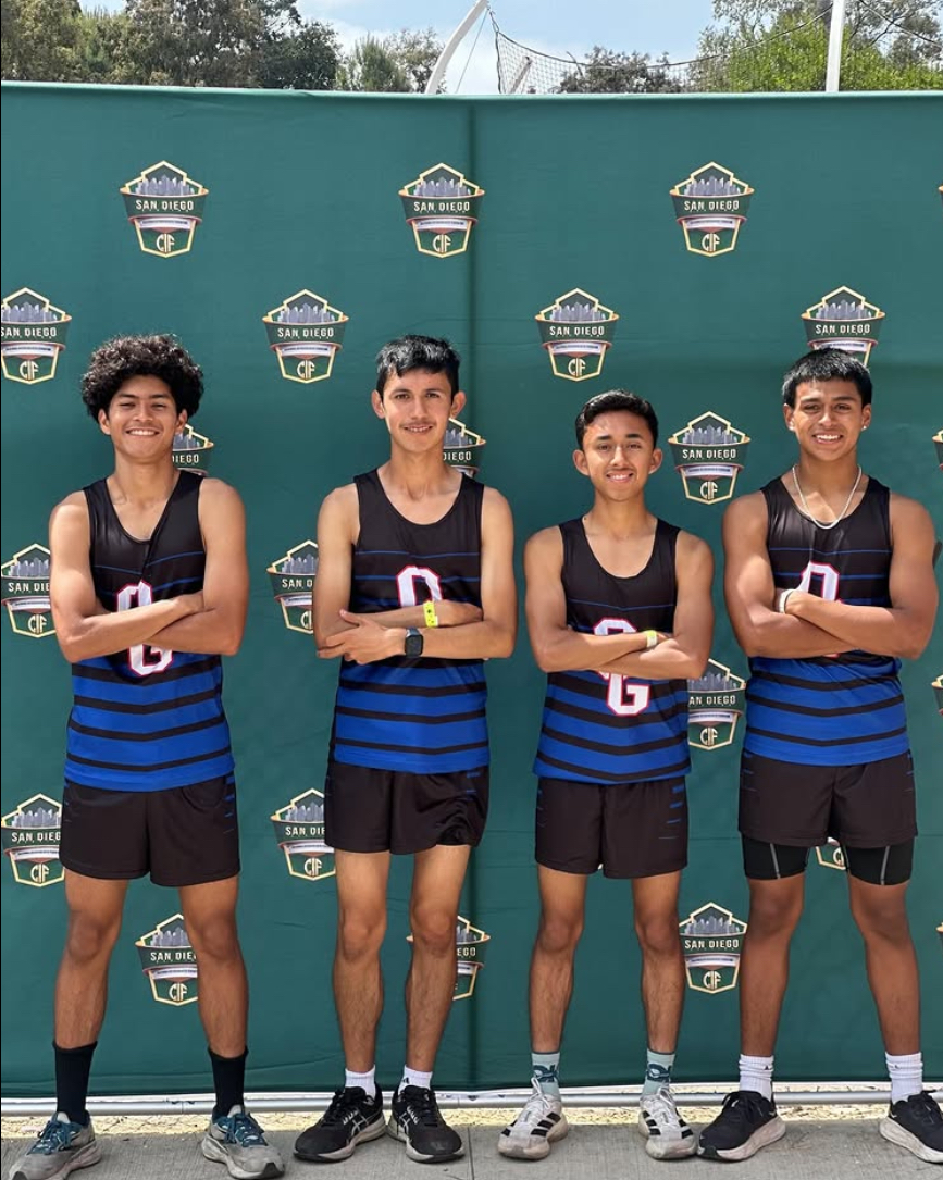 BREAK IT! The 4x800 team broke more than one record this year. Getting faster each time one of their broken records led them to the CIF championships.