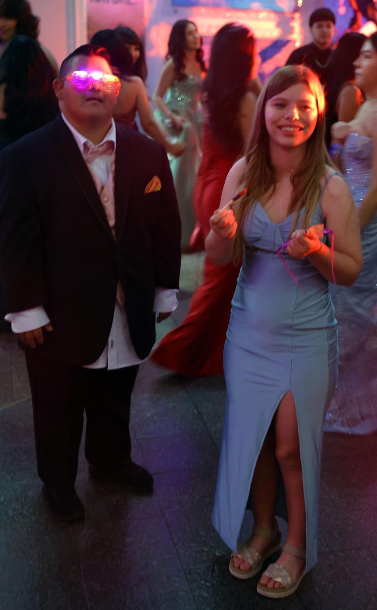 Students enjoy the environment at Prom. 