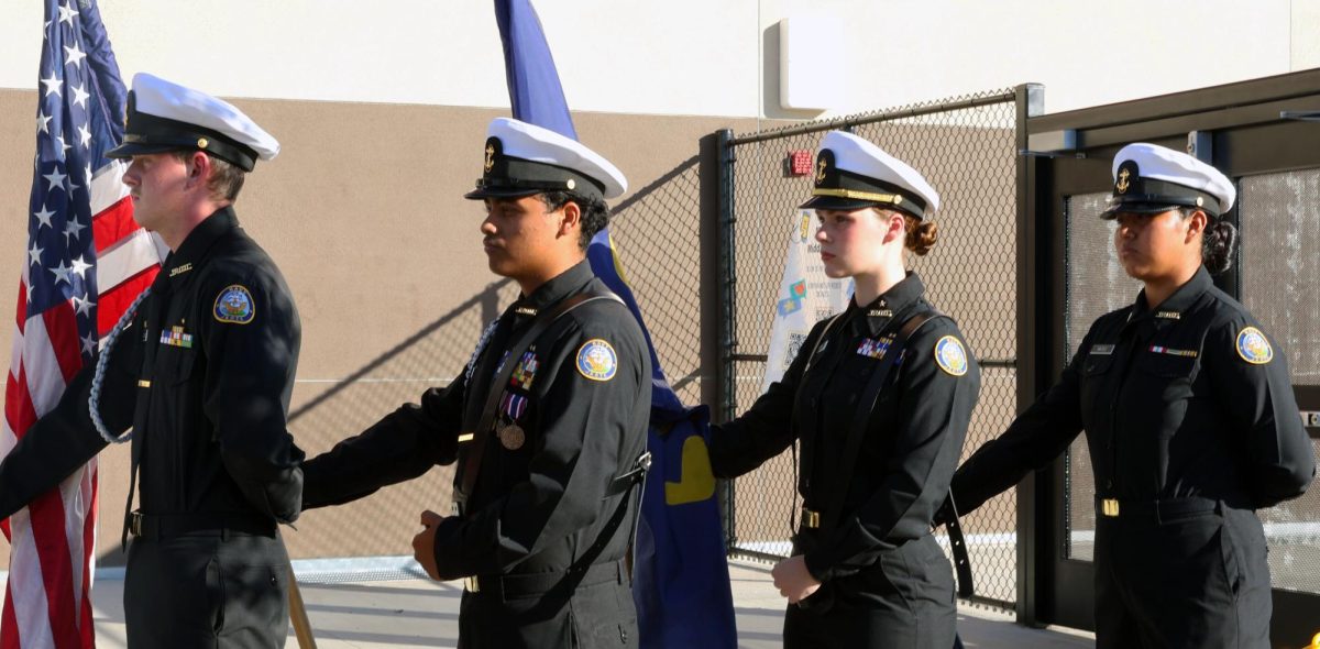 Yes sergeant! Cadets line up to honor the flag of the U.S. Besides ROTC, they have lives behind the scenes.